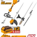 عدة حدائق بطارية براشلس 40 فولت 8" احترافي مع 2 بطارية ليثيوم 4.0Ah وشاحن
