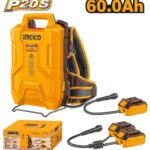 بطارية ظهر ليثيوم 20 فولت/20 فولت+20 فولت 60.0Ah احترافي للمعدات البطارية