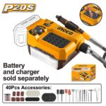 صاروخ بطارية 20 فولت 3.2 مم بدون بطارية وشاحن احترافي (40 قطعة)