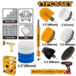 مجموعة فرش تنظيف 11 قطعة احترافي