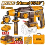 هلتي كهربائي براشلس احترافي مع 2 بطارية ليثيوم 4.0Ah وشاحن وشنطة