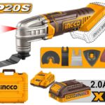 عدة متعددة بطارية 20 فولت احترافي مع بطارية ليثيوم 2.0Ah وشاحن وشنطة