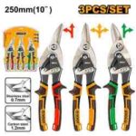 مجموعة مقص صاج 3 قطعة احترافي