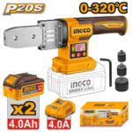 عدة تلحيم مواسير بلاستيك احترافي مع 2 بطارية ليثيوم 4.0Ah وشاحن