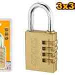 قفل نحاس 3 أرقام احترافي